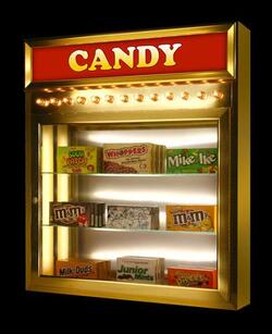 candy display case